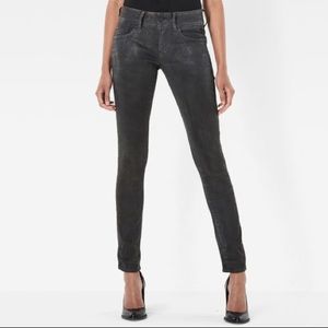 DKNY black skinny stretch jeans